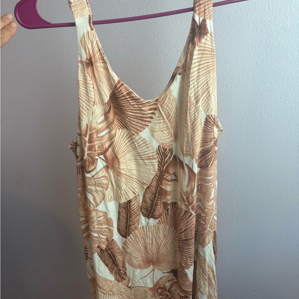 Tropical Print Soma mid knee length night gown L